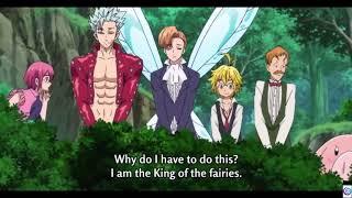 Funny Moments Seven Deadly Sins Gowther looks at everyone urinating Season 5
