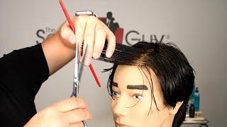 How to Cut Layers on Thick Hair - TheSalonGuy