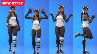 Fortnite New Style P.A.N.D.A Team Leader Skin Showcase with Icon Series Dances & Emotes