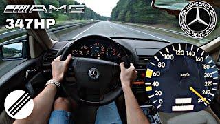 Mercedes-Benz S-Class S50 AMG W140 TOP SPEED DRIVE ON GERMAN AUTOBAHN 