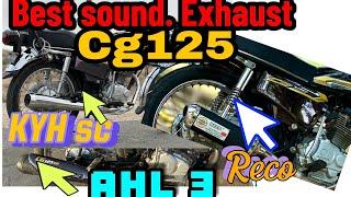 Honda cg 125 silencer sound modification