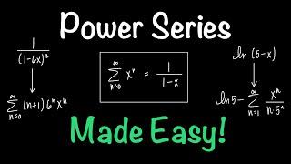 Power Series - Made Easy  Power Series Representation of a Function  Math with Professor V