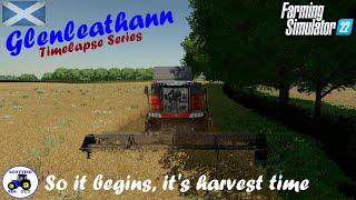 Glenleathann Ep1 So it begins its harvest time. Farming Simulator 22 Farming Simulator FS22