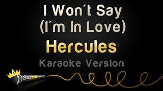 Hercules - I Wont Say Im In Love Karaoke Version