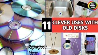 11 INCREDIBLE USE OF WASTE CD & DVDs  11 Useful things you can make with old CDs  Reuse ideas