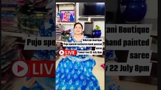 Aj aschi abar pujo special saree live niye thik rat 8tai