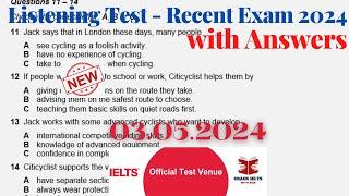 IELTS Listening Actual Test 2024 with Answers  03.05.2024