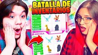 BATALLA DE INVENTARIOS con MI NOVIA LULY *VERSIÓN MUY DIFÍCIL* en ADOPT ME *INCREÍBLE* en ROBLOX 