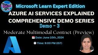 Azure AI Services Explained - AI-900 lab demos - Moderate Multimodal content - content safety studio