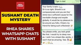 Rhea Chakraborty Shares Whatsapp Chat With Sushant Claims Late Actor Worried With Sisters Behavior