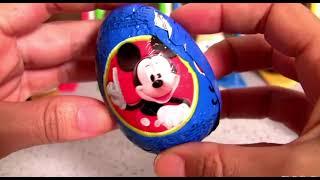 ASMR Mickey Mouse chocolate eggs