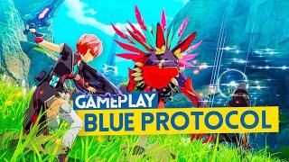 Gameplay BLUE PROTOCOL El nuevo MMO ANIME de Bandai Namco