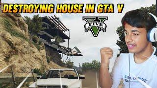 CAN WE BREAK THE HOUSE THROUGH CAR?  GTA V GAMEPLAY #6  Gta 5 Gameplay