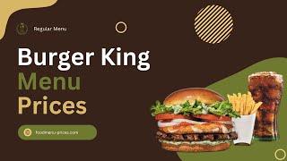 How to Check Burger King Menu Prices