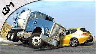 ACCIDENT A 300KMH VOITURE VS CAMION  BeamNG Expérience