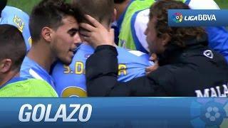 Tremendo golazo de Darder 2-1 en el Málaga CF - Getafe CF