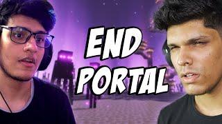 I went to END PORTAL with @liveinsaan  minecraft part 19