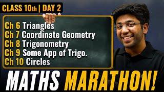 Class 10th Maths Marathon - CH 6 to CH 10   Shobhit Nirwan