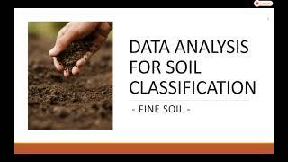 Fine Soil Classification Part 1 Analysis Data to Determine the Liquid Limit