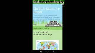 List of national independence days