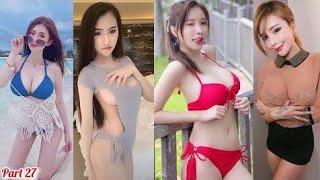 beautiful Korean & Chinese girl video - Chinese cute hot girl reels video - tik tok modern