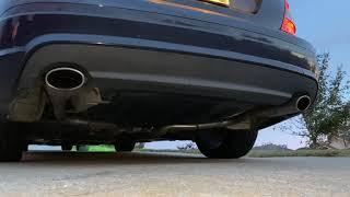 W204 C300 Muffler Delete and X-Pipe