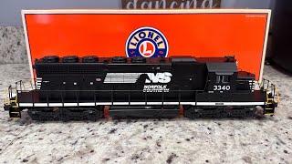 Lionel Legacy Norfolk Southern SD40-2 Operational Video 6-28257