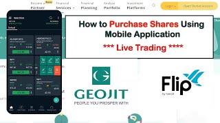 How to Purchase Shares Using Mobile Application in Geojit