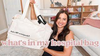 WHATS IN MY HOSPITAL BAG for labor & delivery baby & dad *top recommended items*