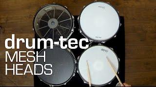 drum-tec mesh heads for electronic drums See & hear the differences