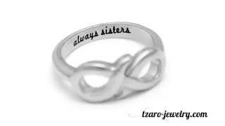 Infinity Sister Ring - Best Sister Ring Jewelry  Always Sisters Ring Sizes 6 to 9