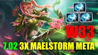 3X Maelstorm Windranger Meta W33 - Epic gameplay  Dota 2