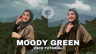 VSCO Mobile Tutorial  Cara edit foto ala selebgram  Moody Green