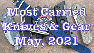 Most Carried Knives and EDC - May 2021