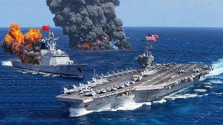 Tensions EXPLODE as Chinas NEW Aircraft Carrier Faces US Supercarrier