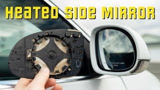 Replace Heated Side Mirror Glass.  EASY  Any Volkswagen