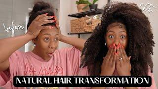 NATURAL HAIR TRANSFORMATION - INTO - PROTECTIVE STYLE FOR FAST HAIR GROWTH  ISIMEME EDEKO