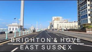 4K Brighton & Hove East Sussex UK Car Drive