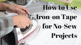 How to Use Iron-On Tape for No Sew Projects Heat n Bond - Thrift Diving