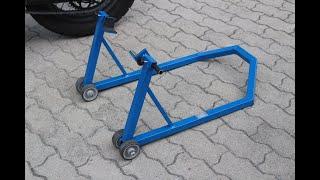 cavalletto alzamoto posteriore fai da te homemade bike lift stand