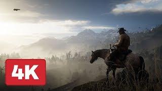 Riding Across the Beautiful Red Dead Redemption 2 Map 4K