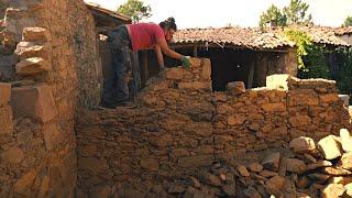 Stone walls coming down and upRenovating an abandoned farm