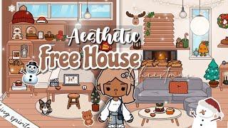 🪵Free House Christmas Aesthetic️Toca Boca House Ideas House Design TocaLifeWorld  Makeover