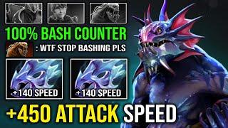 NEW OFFLANE GUIDE +450 Attack Speed 100% Perma Bash Hard Counter with 2x Moon Shard Slardar Dota 2