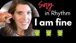 Word practice in Rhythm with Aphasia  Stroke Recovery  Speech Exercise  I am fine