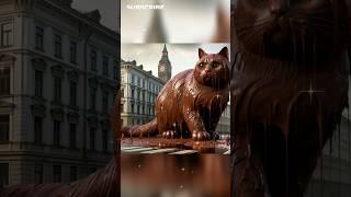 Cat Giant Chocolate--------_cute _cat _ai _kitten mp4 #cutecat #catlover #cat #shorts