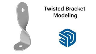 Twisted Bracket Modeling In SketchUp - Quick Tip