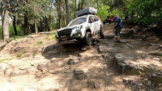 Subaru Forester Wilderness and other rigs run Flagpole Knob  Union Springs Virginia