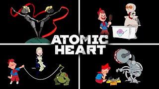 Atomic Heart - All Secret Cartoons and Soviet Boy Animations 4K