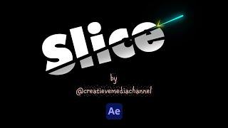 How to make a SliceCutting animation in After effects